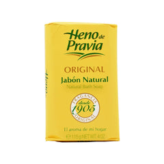 Heno de Pravia aroma foin frais évoqué par le flacon et la mousse.