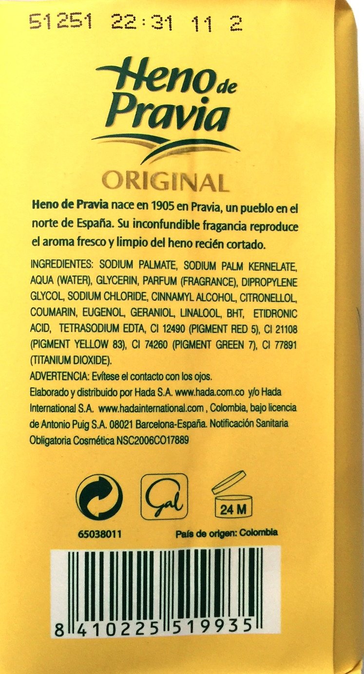 Heno de Pravia – arôme subtil du savon naturel pour une sensation fraîche.