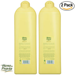 Heno de Pravia gel douche texture crèmeuse, expérience riche et hydratante sous la douche.