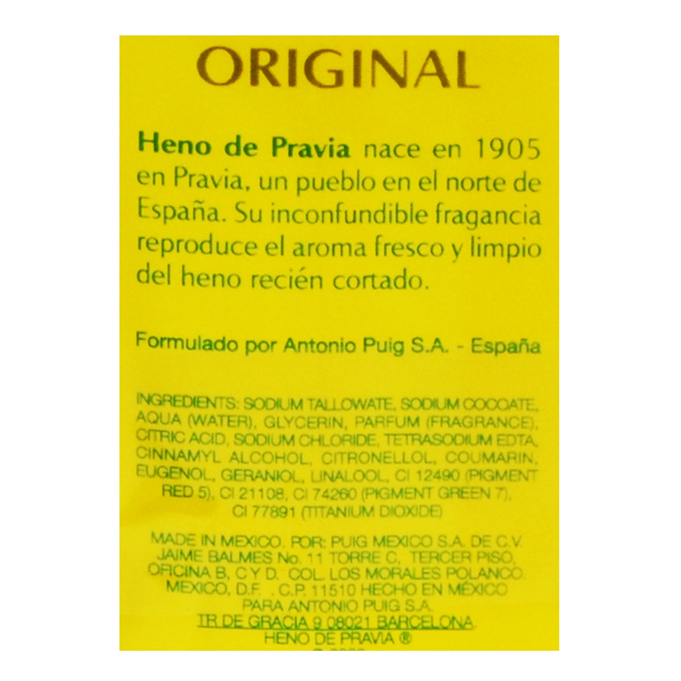 Heno de Pravia — savon pour le lavage quotidien des mains, douceur.