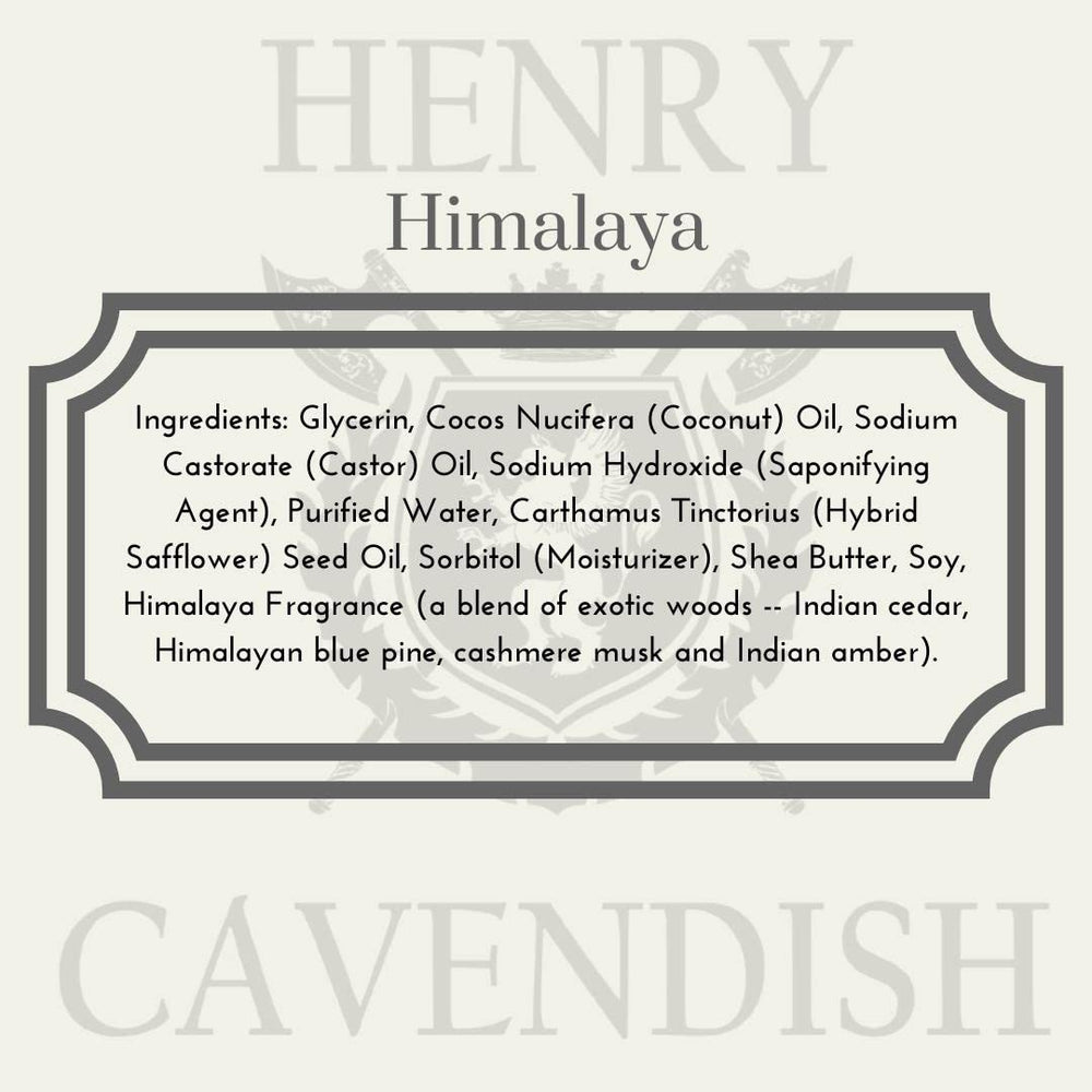 Parfum Himalaya discret Henry Cavendish – arôme subtil pendant le rasage.