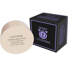 Henry Cavendish savon rasage lavande avec beurre de karité pour peau douce