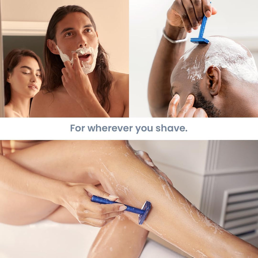 Entretien rapide du rasoir Henson Shaving après chaque utilisation.