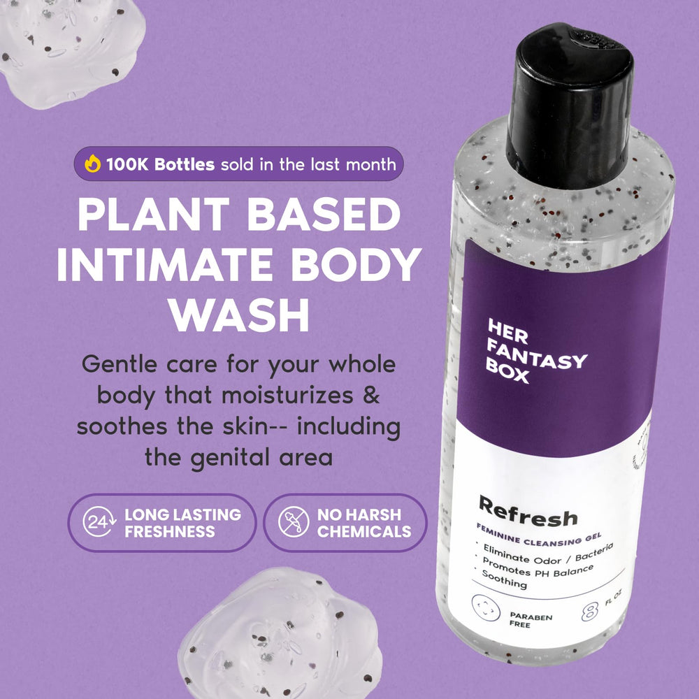 Her Fantasy Box Refresh rose oil drops suggest delicate nourishment