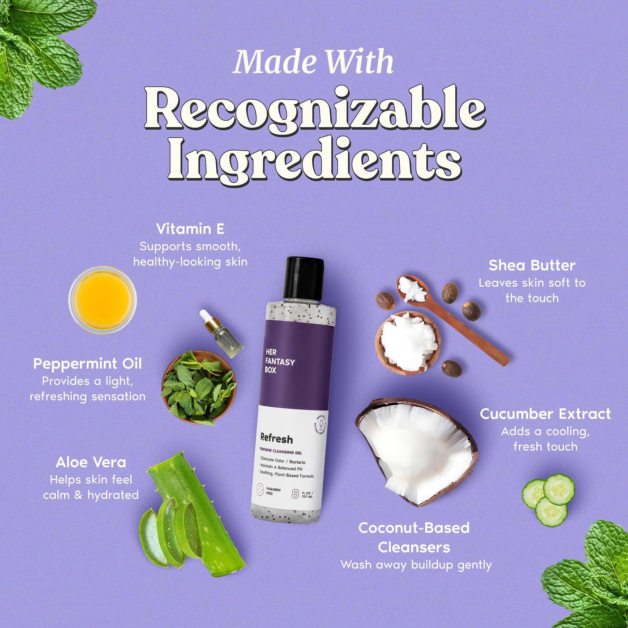 Her Fantasy Box Refresh vitamin E glow highlights skin nourishment