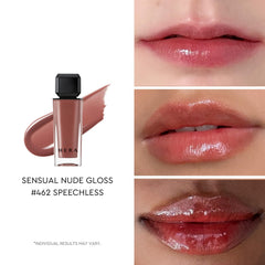 HERA Sensual Nude Gloss Speechless, application précise pour un fini MLBB subtil.