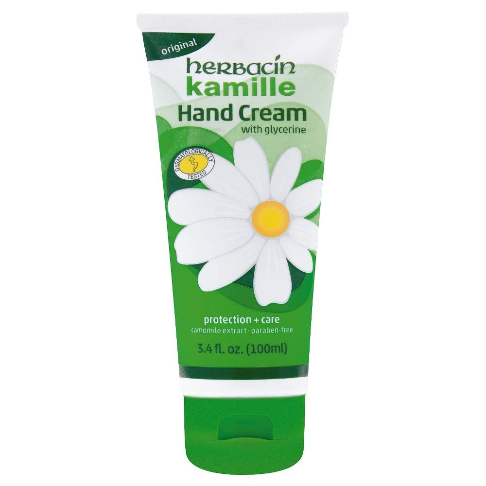 Herbacin Kamille Plus Crème Mains - texture nourrissante et non grasse.