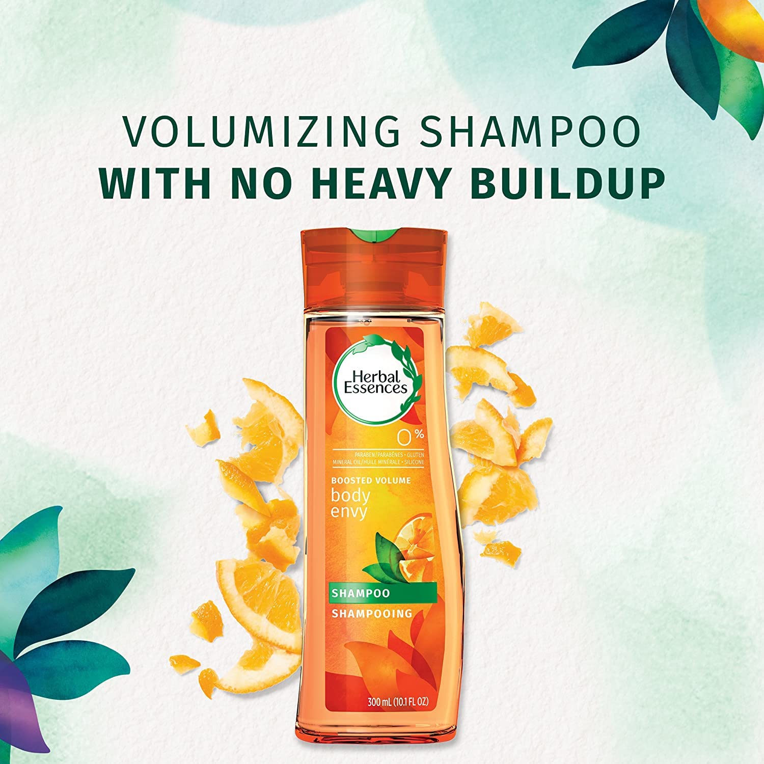 Utilisation quotidienne possible avec Herbal Essences Body Envy.