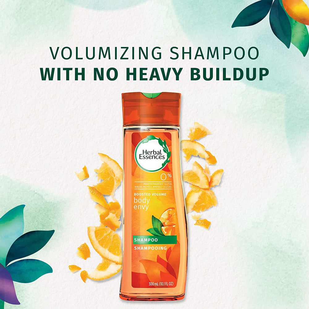 Utilisation quotidienne possible avec Herbal Essences Body Envy.