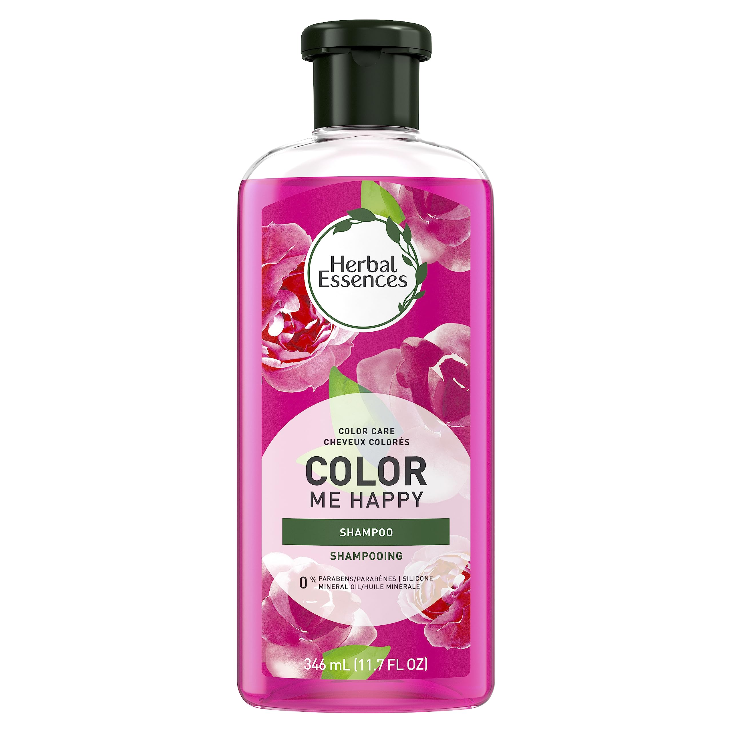 Herbal Essences Color Me Happy – bouteille et parfum rose pour cheveux colorés, douceur et brillance