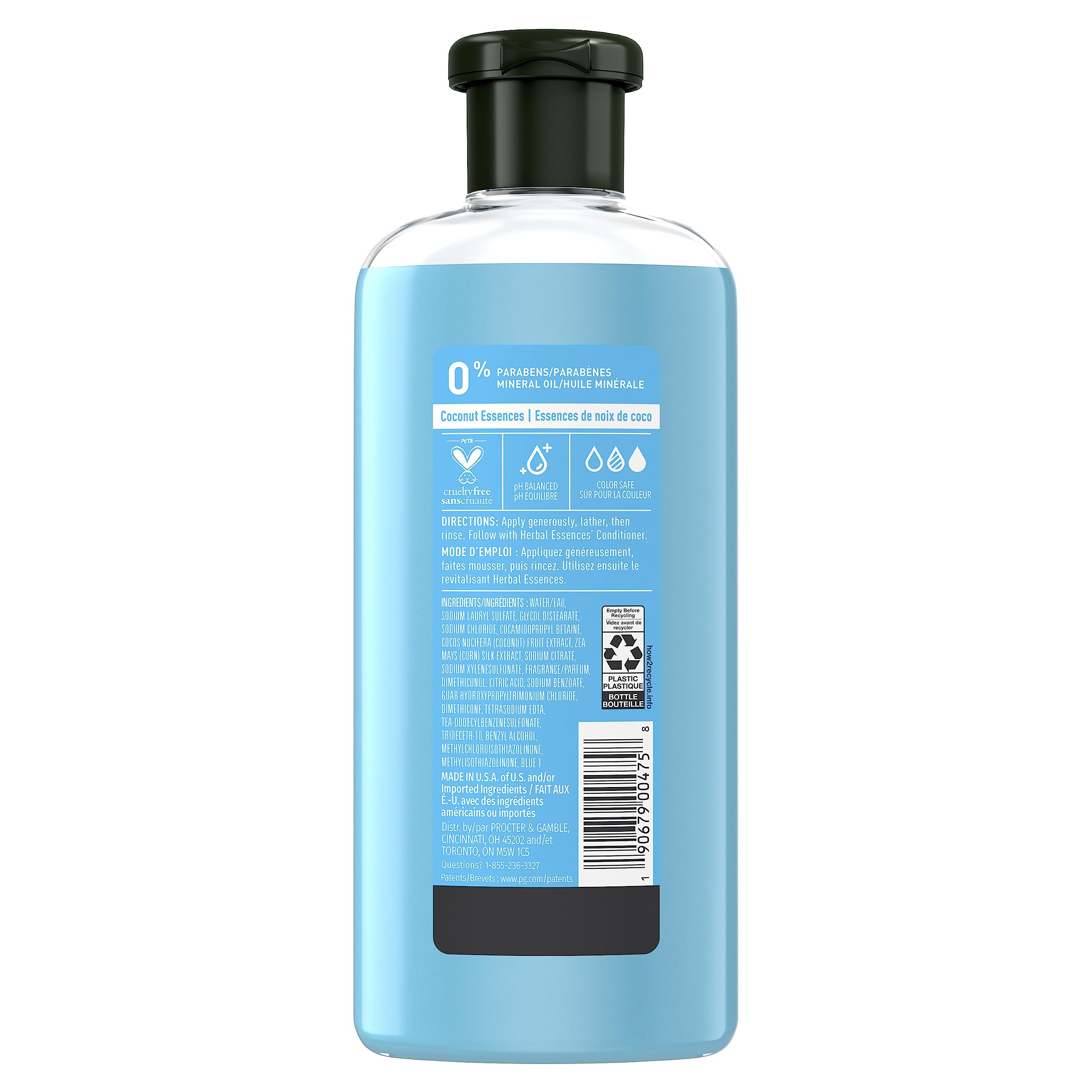 Texture crème Herbal Essences Hello Hydration pour cheveux soyeux.