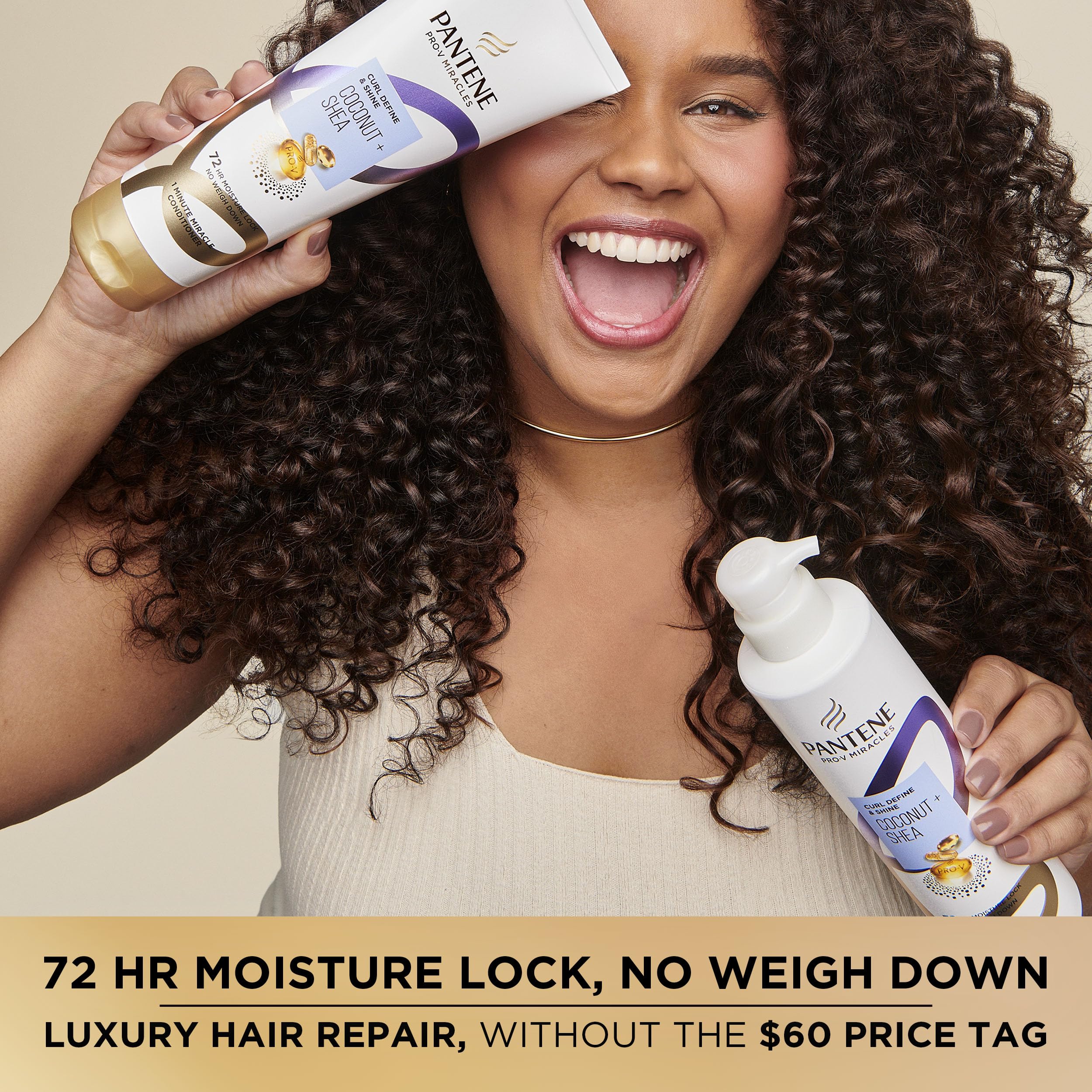 Herbal Essences Miracles Curl – parfum chaleureux qui accompagne la routine capillaire.