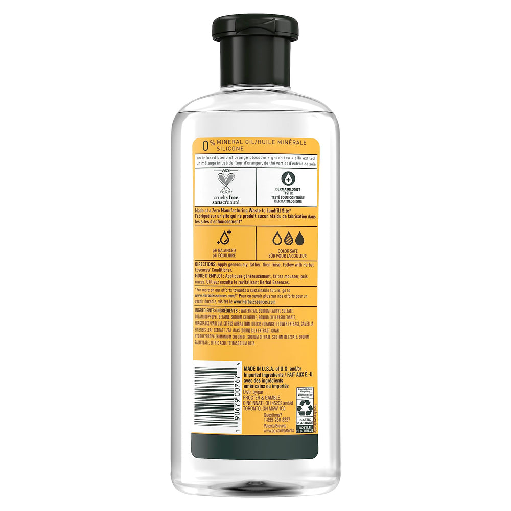 Herbal Essences Orange Citrus Volume Shampoo – mousse légère qui donne du corps aux cheveux.