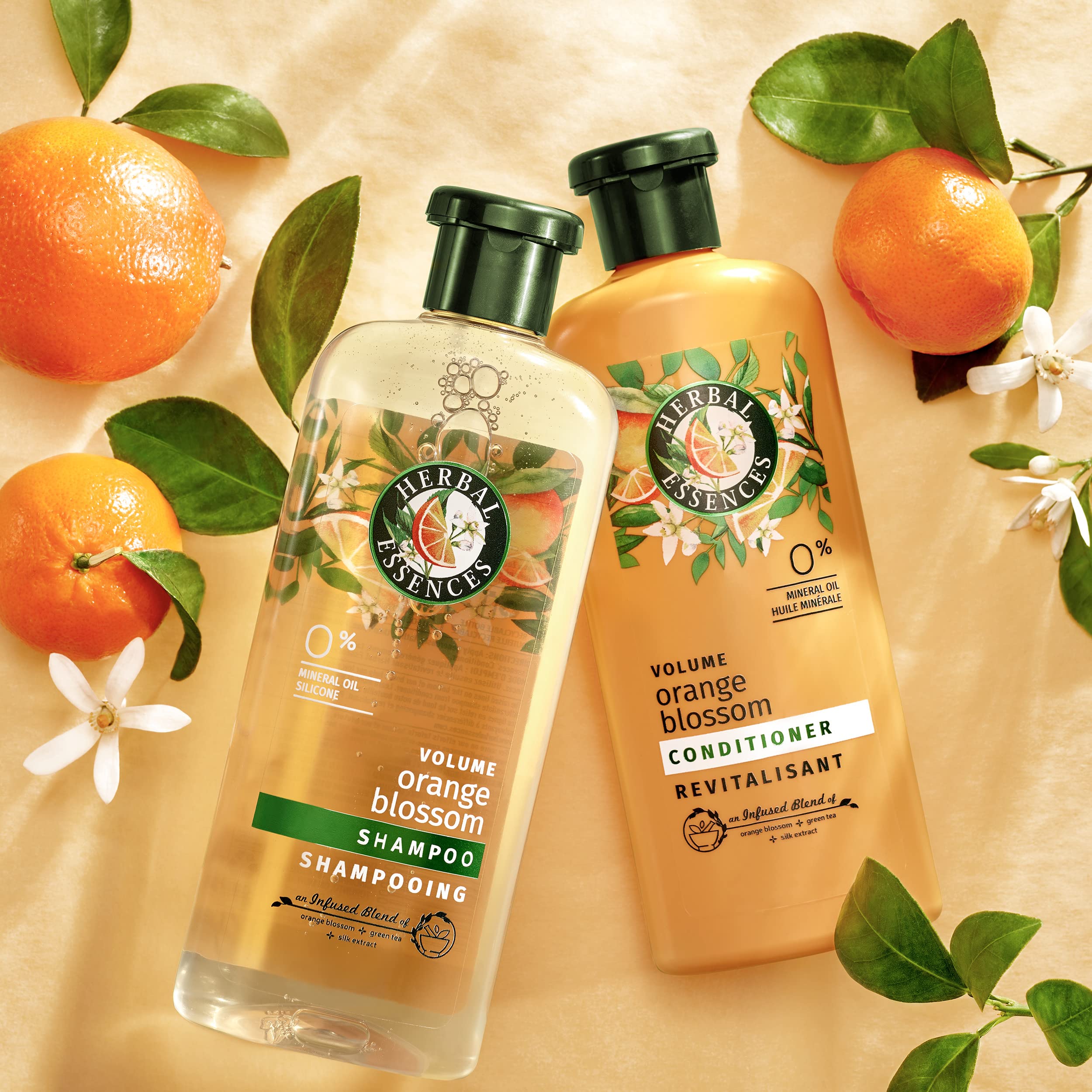Herbal Essences Orange Citrus Volume Shampoo – soin quotidien qui peut ajouter du volume.