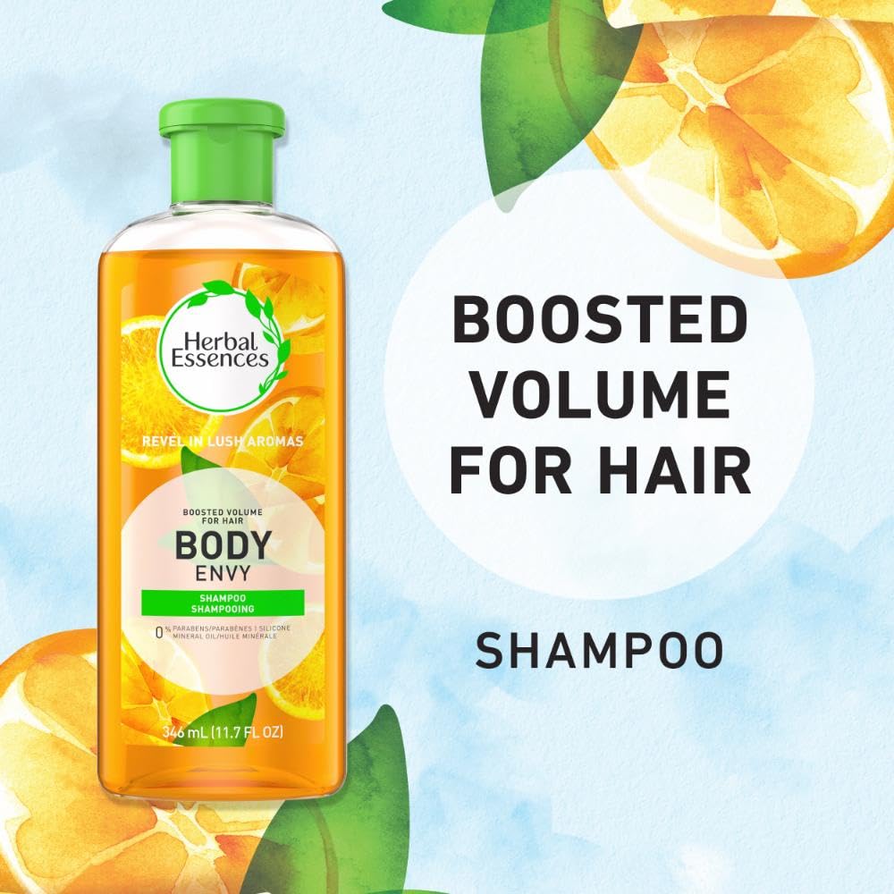 Herbal Essences Volume Shampoing - etiquette, informations claires sur la formule légère