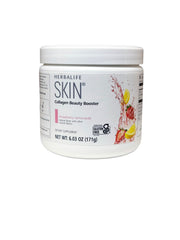 Herbalife collagene pour la peau, bouteille limonade fraise, favorise l'eclat et l'hydratation.