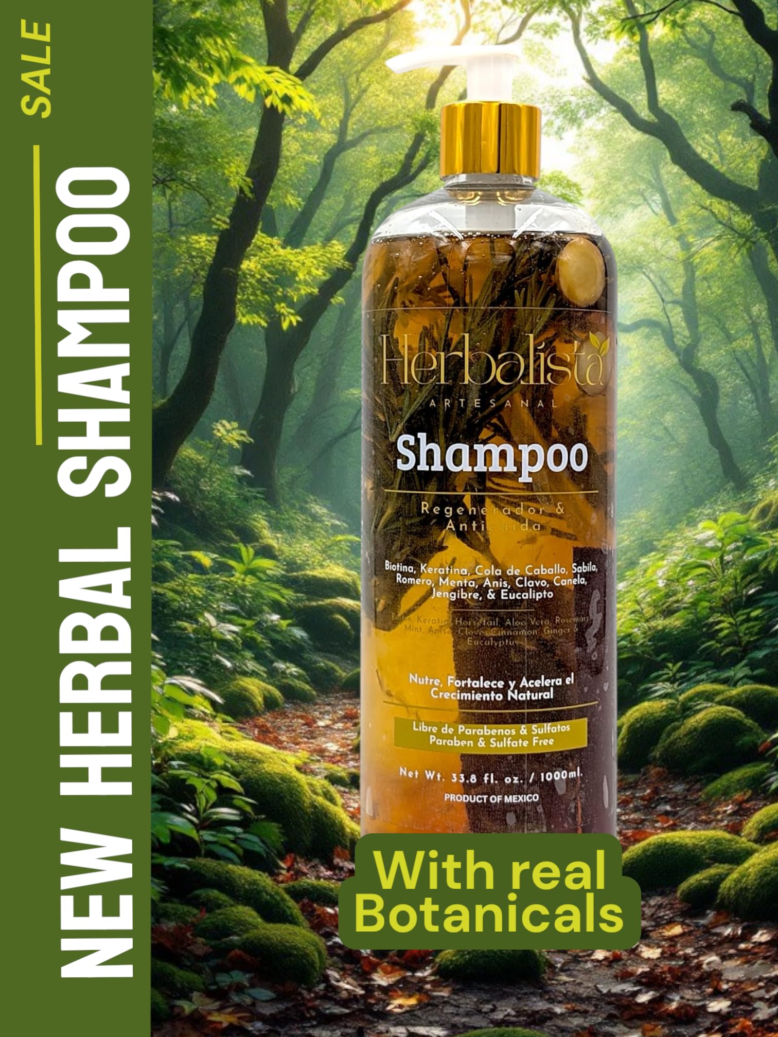 Gel d’aloe vera intégré dans Herbalista Viral Shampoo, hydratation légère.