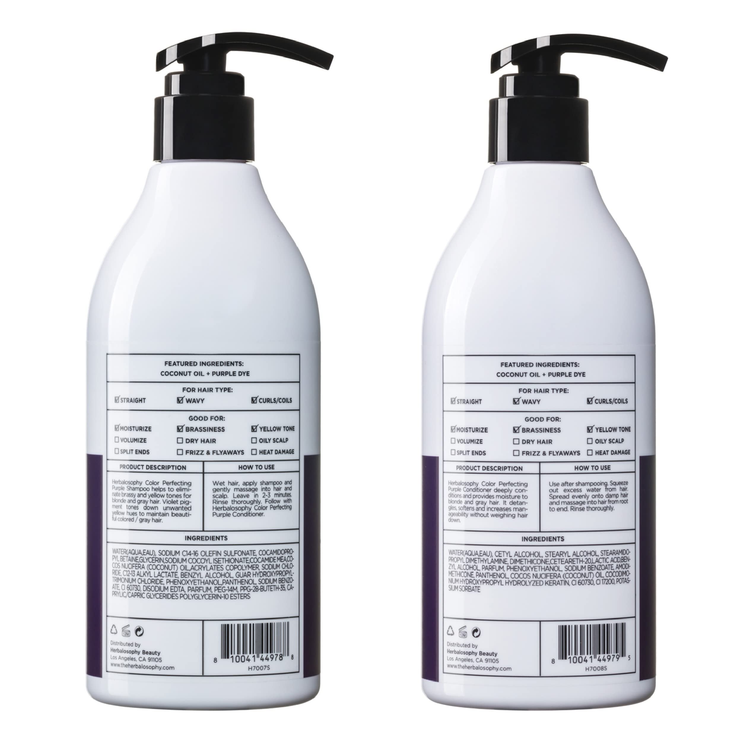 Herbalosophy Logo sur emballage violet, identité de marque visible.