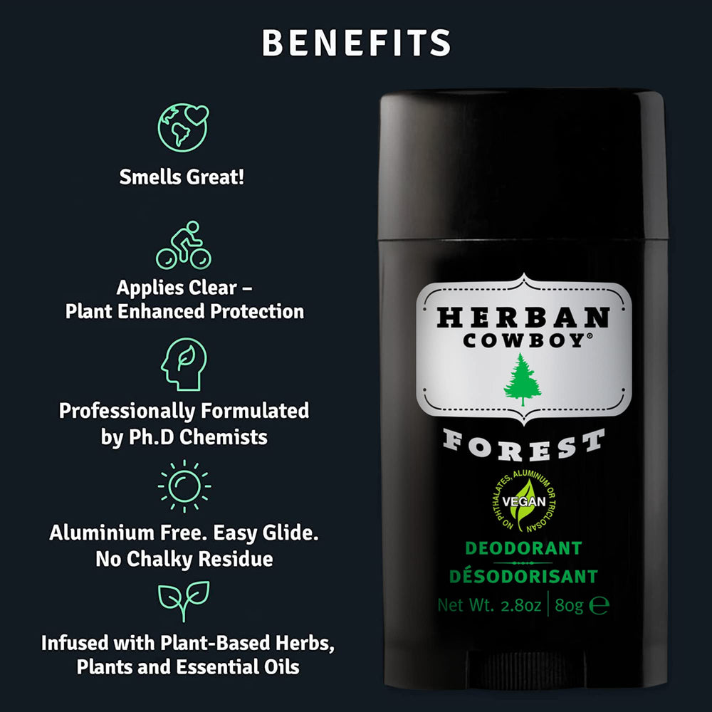 Forest sans aluminium pour une routine plus légère.