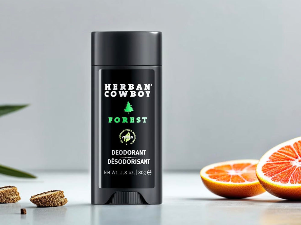 Herban Cowboy Forêt Aloe - emballage: sans aluminium et sans phtalates.