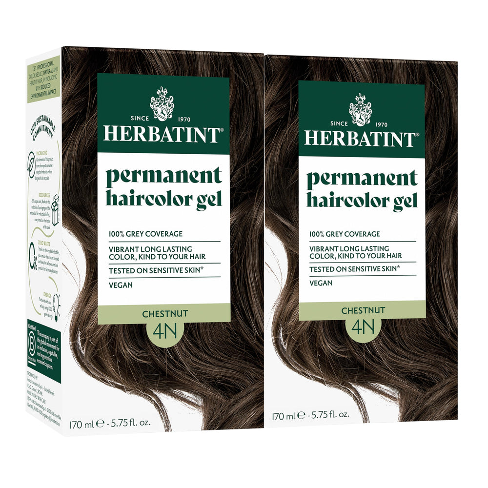 Herbatint 4N Chestnut – bouteille colorante facile à appliquer pour un rendu homogène.