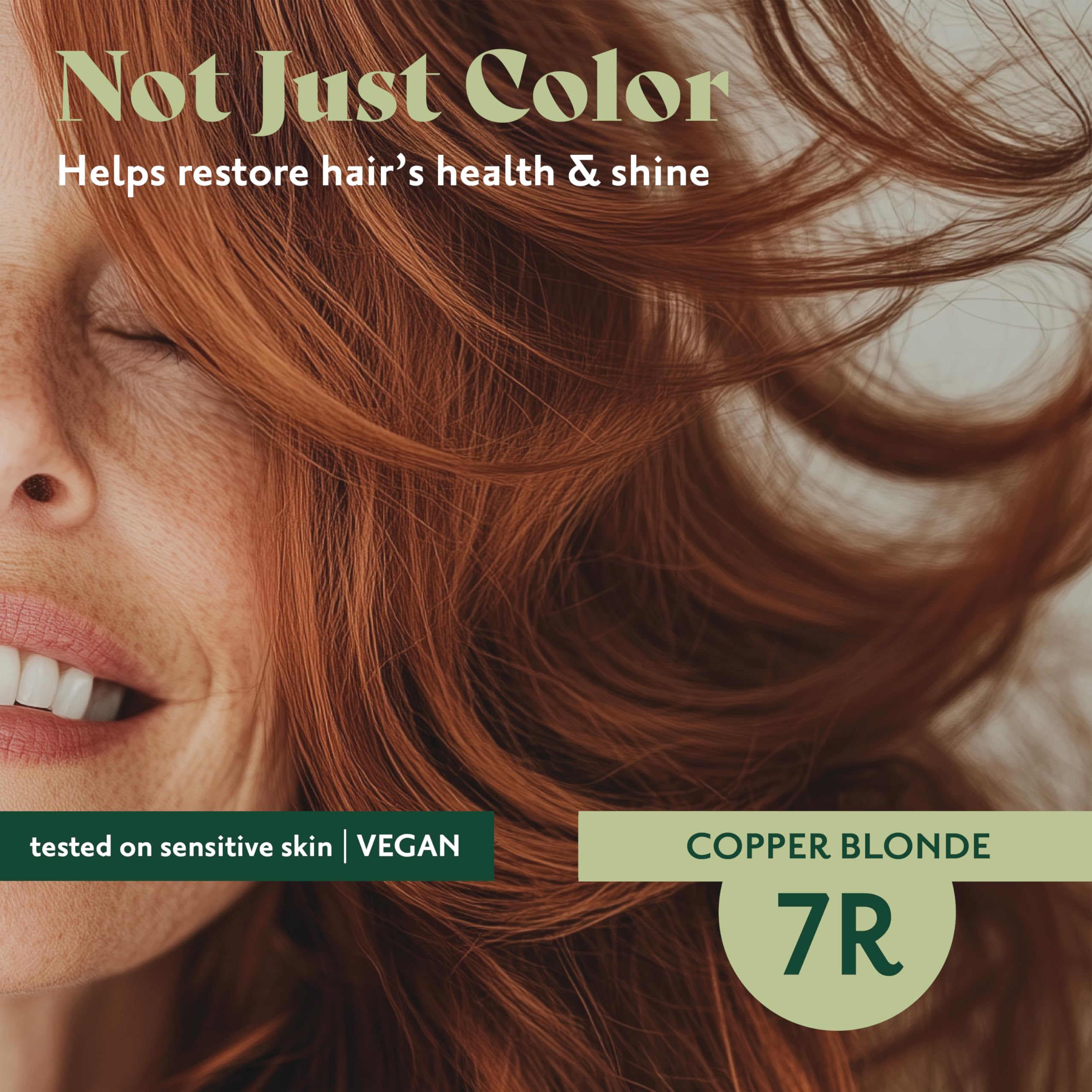 Emballage écoresponsable Herbatint 7R Copper Blonde, bouteille recyclable et réutilisable.