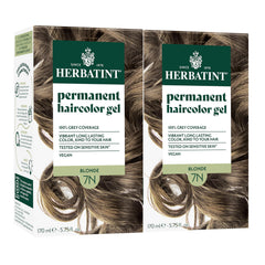 Herbatint 7N Blond – bouteille de coloration avec couverture gris naturelle.