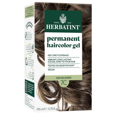 Herbatint colorant ash blond 7C : couvrance des cheveux gris durable.