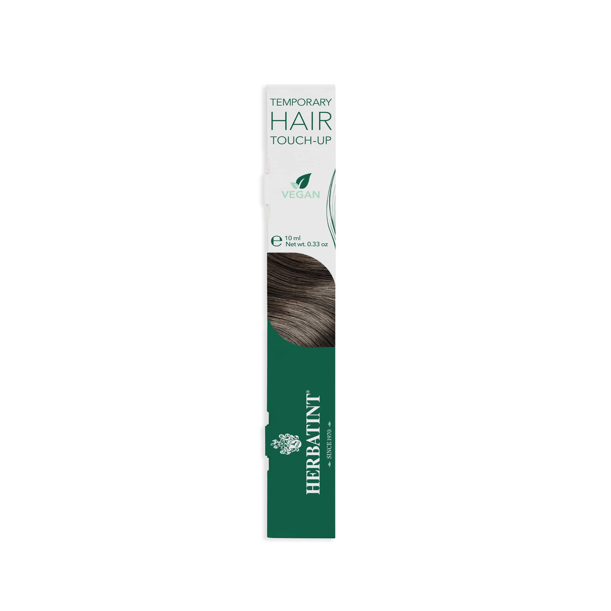 Herbatint Retouche Racines avec pinceau précision, couverture rapide des racines pour un look naturel.