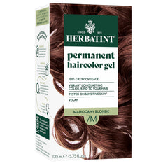 Flacon Herbatint affichant la teinte acajou-blond pour une couleur durable
