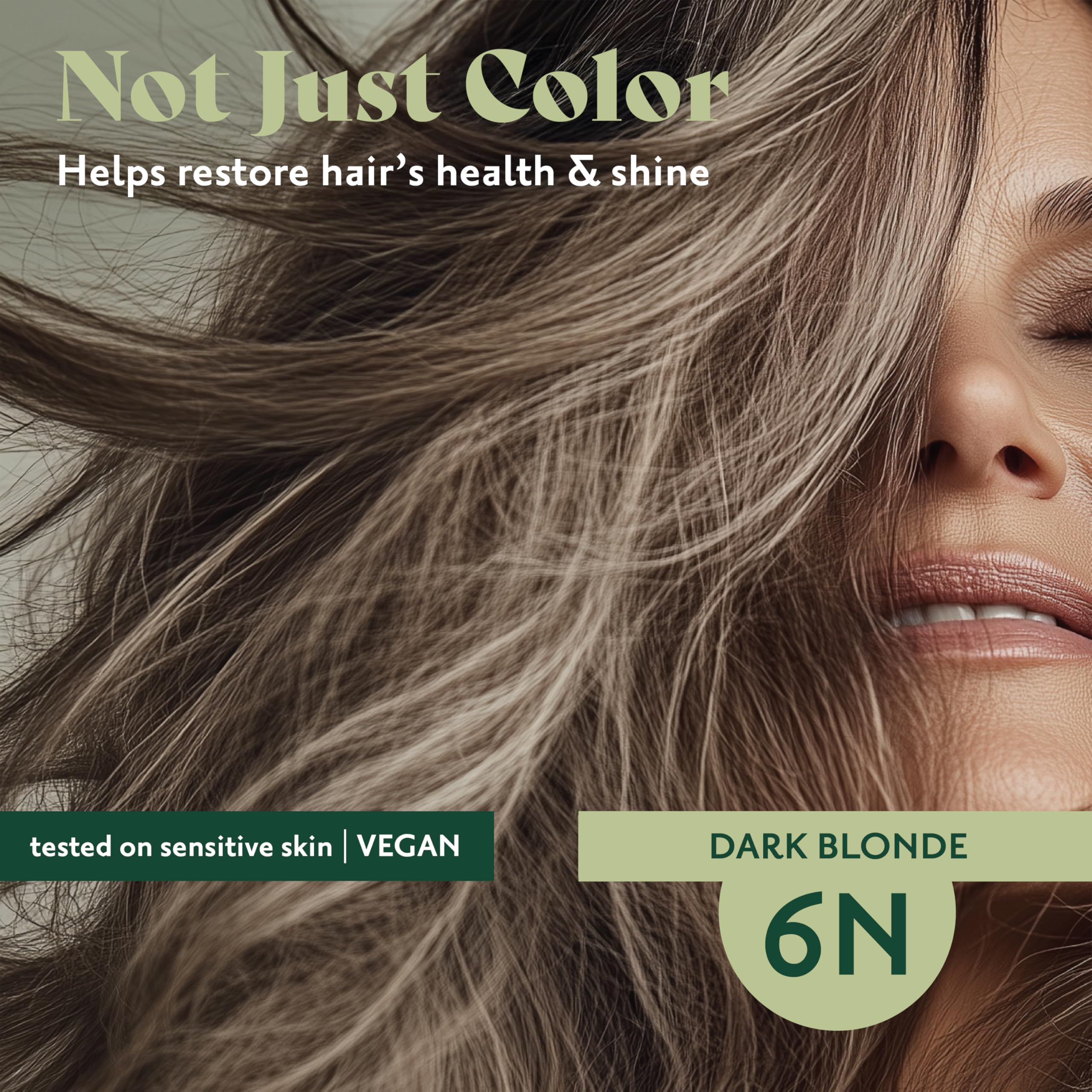 Résultat naturel et durable avec Herbatint 6N Blond Foncé