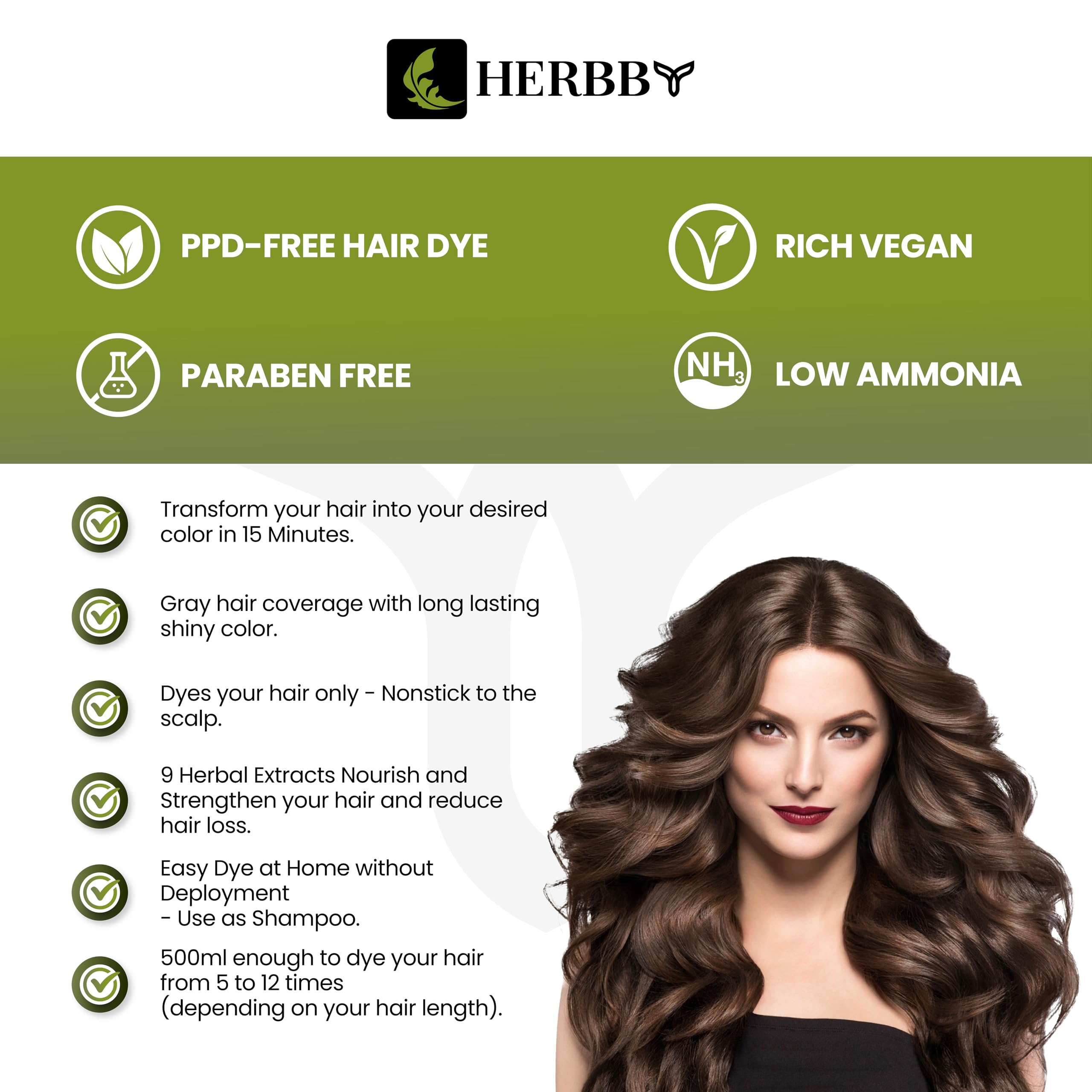 HERBBY 9 extraits végétaux – soin nourrissant qui renforce les fibres capillaires