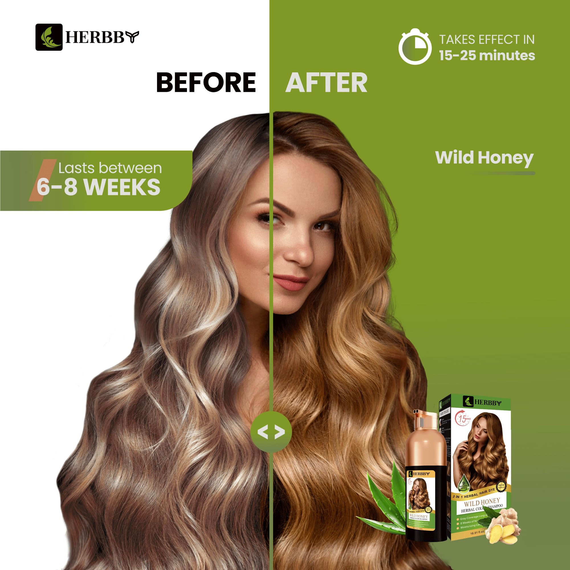 HERBBY Shampoing-extraits-herbaux-9: nourrissant et fortifiant le cuir chevelu.