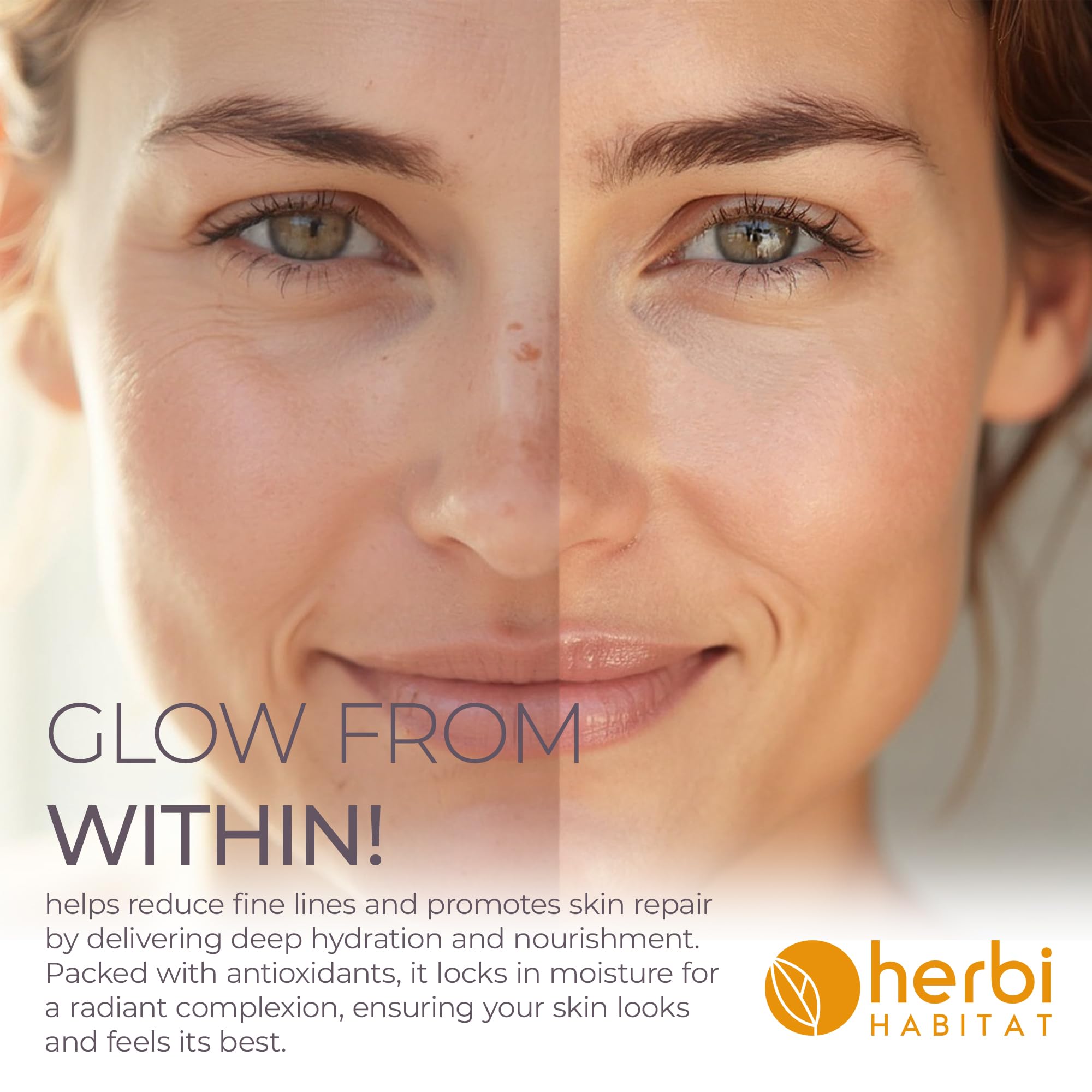 Herbi Habitat huile vitamine E hydratation corps: peau plus souple.