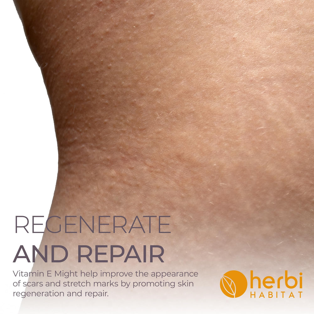 Herbi Habitat huile vitamine E taches et ridules: teint plus uniforme.
