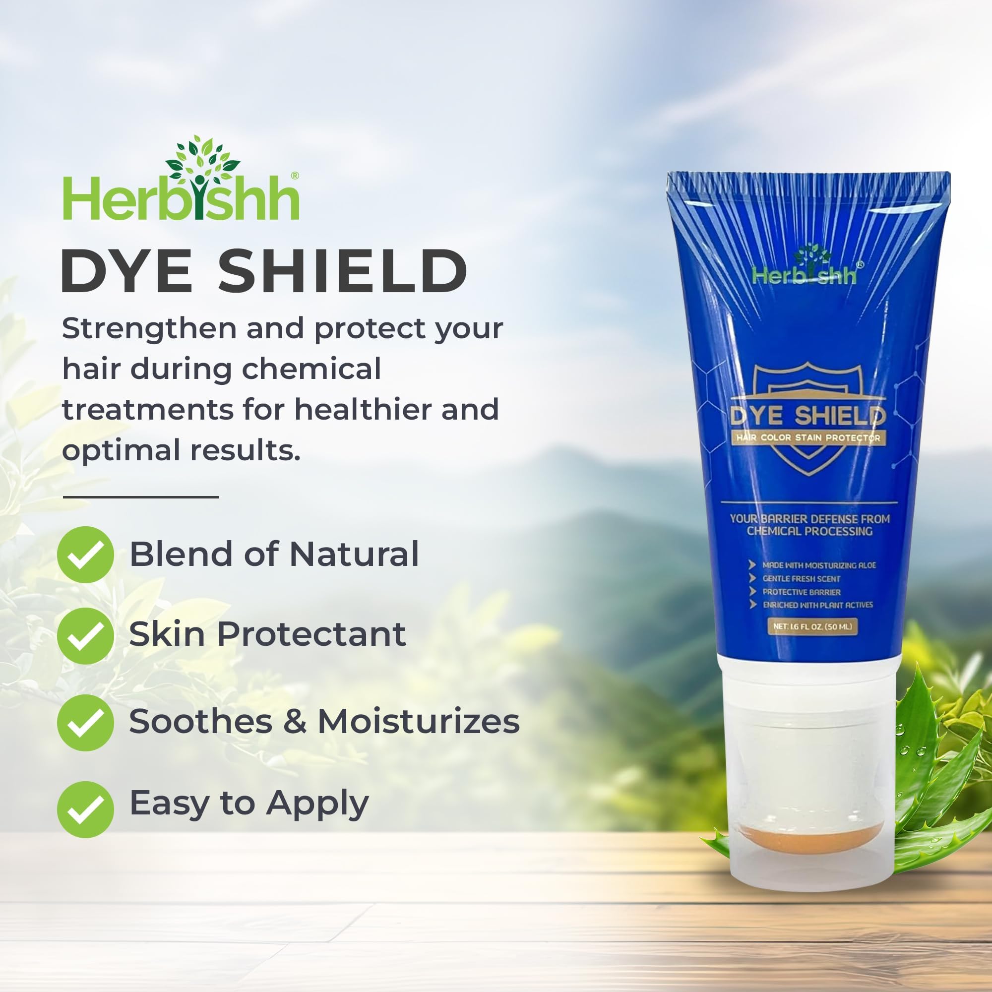 Herbishh actifs naturels aloe centella: douceur naturelle pour la peau pendant la coloration