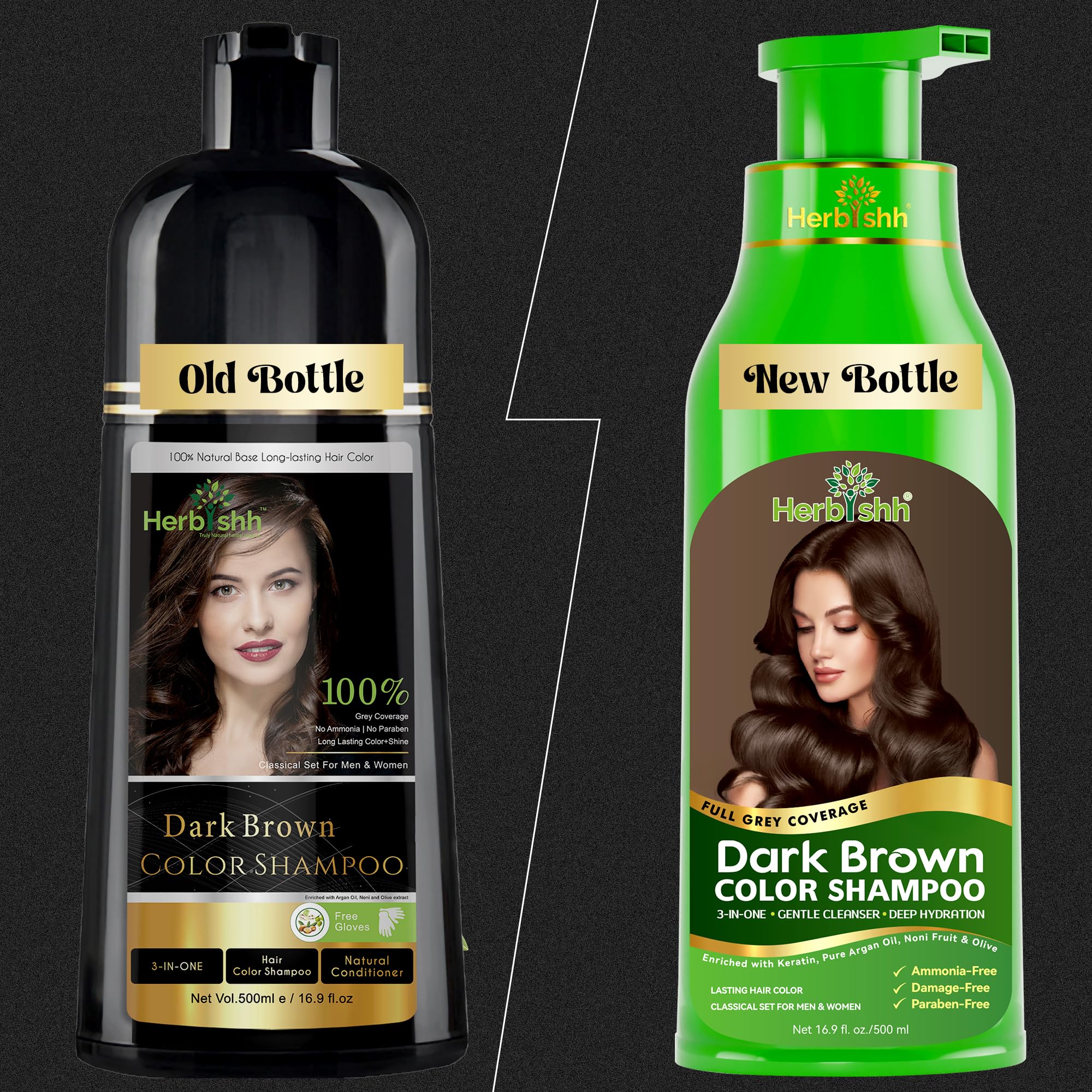 Herbishh Hair Color Shampoo – Texture creme onctueuse, application douce.