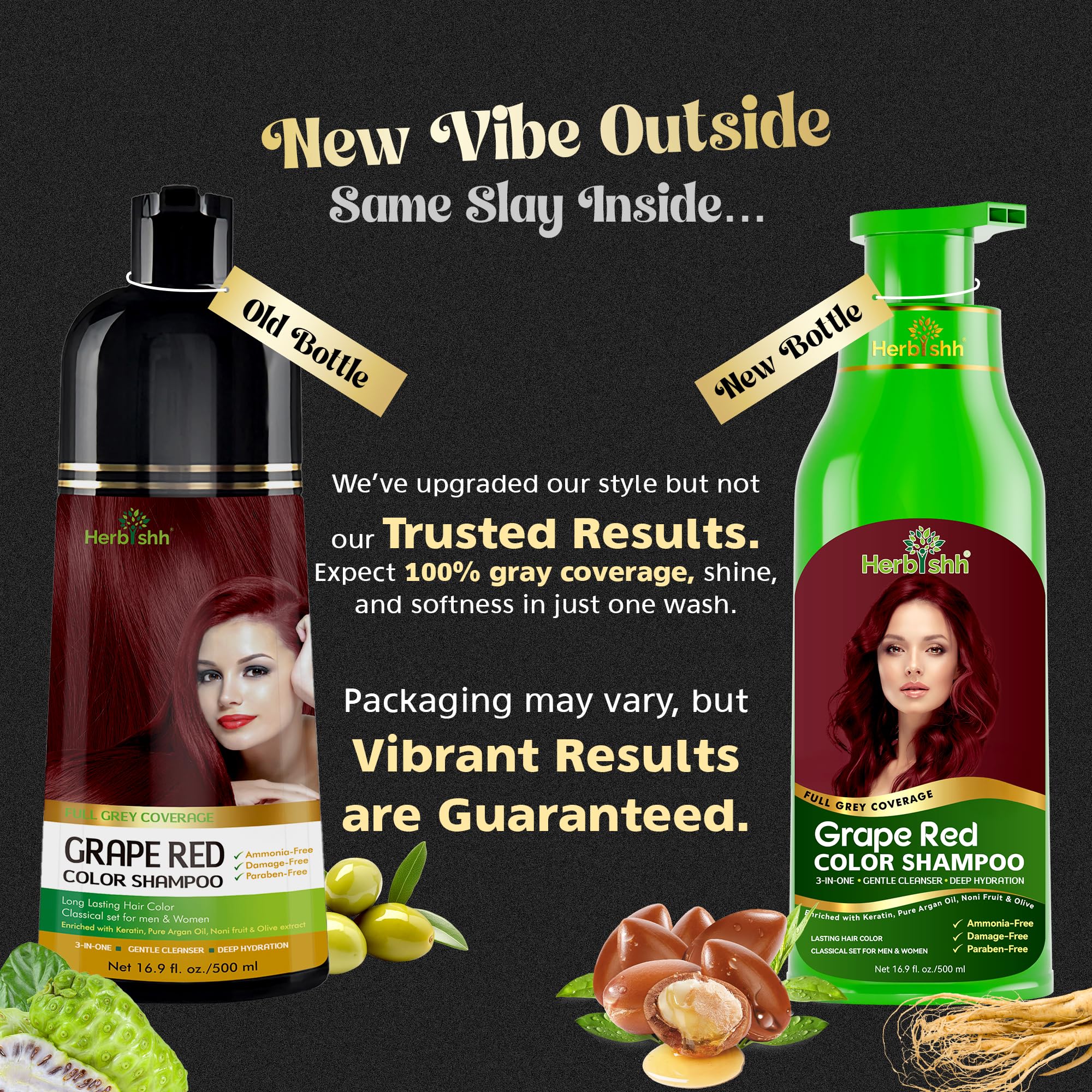 Texture creme du shampoing colorant Herbishh