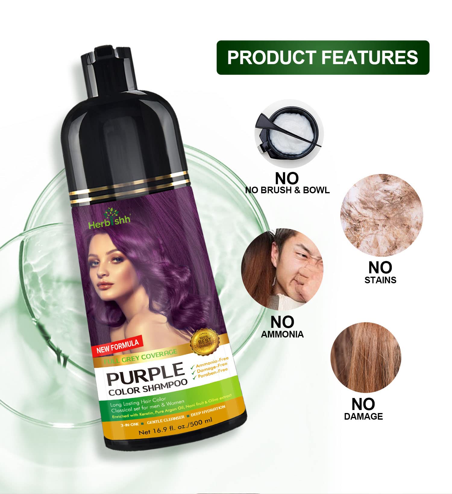 Herbishh huile d'olive – douceur et renforcement des cheveux
