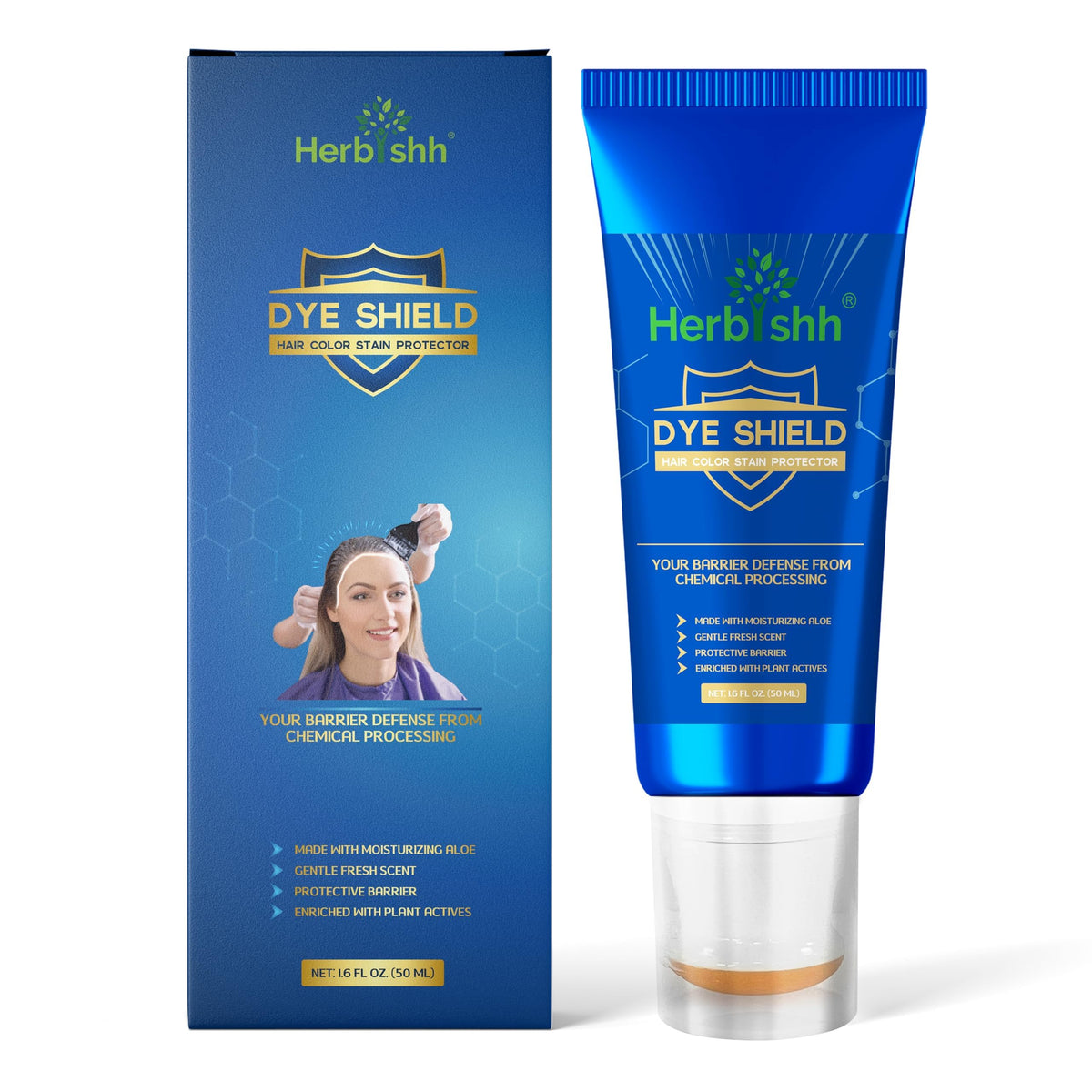 Herbishh protecteur taches coloration bouteille: protège la peau lors de la coloration