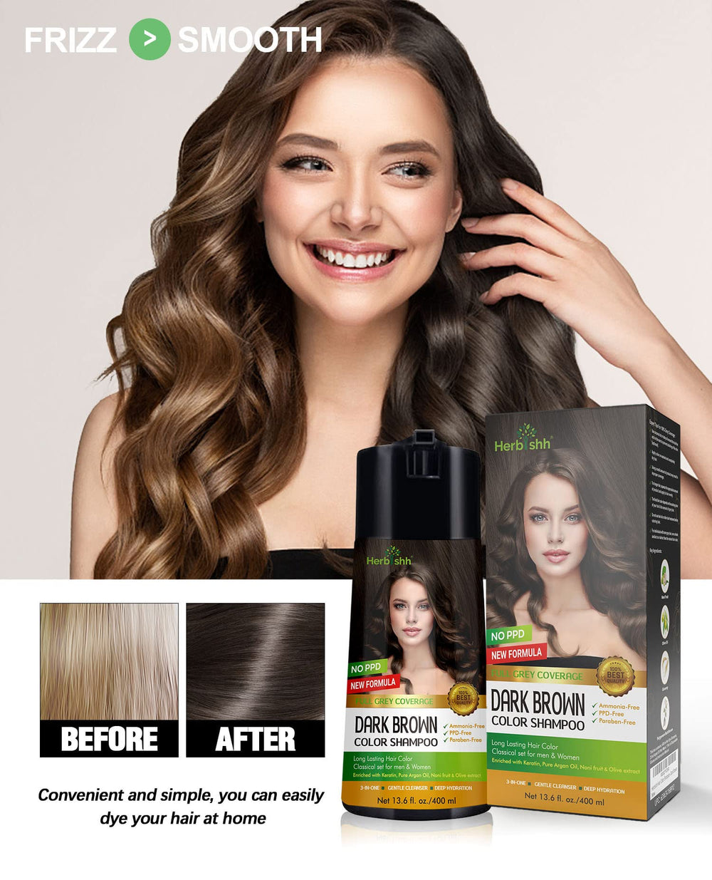 Protection des cheveux fragiles et revitalisation avec Herbishh colorant.