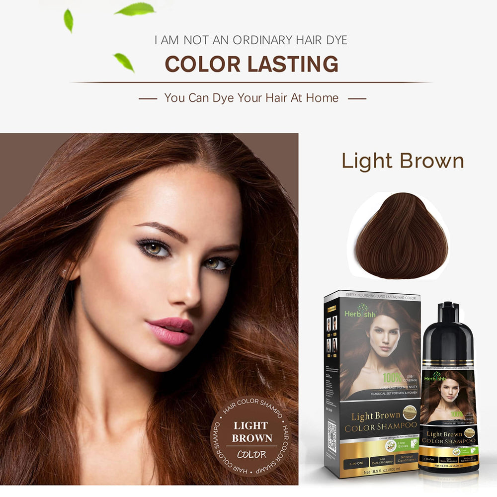 Shampooing colorant Herbishh 3-en-1 – cuir chevelu apaisé après usage.