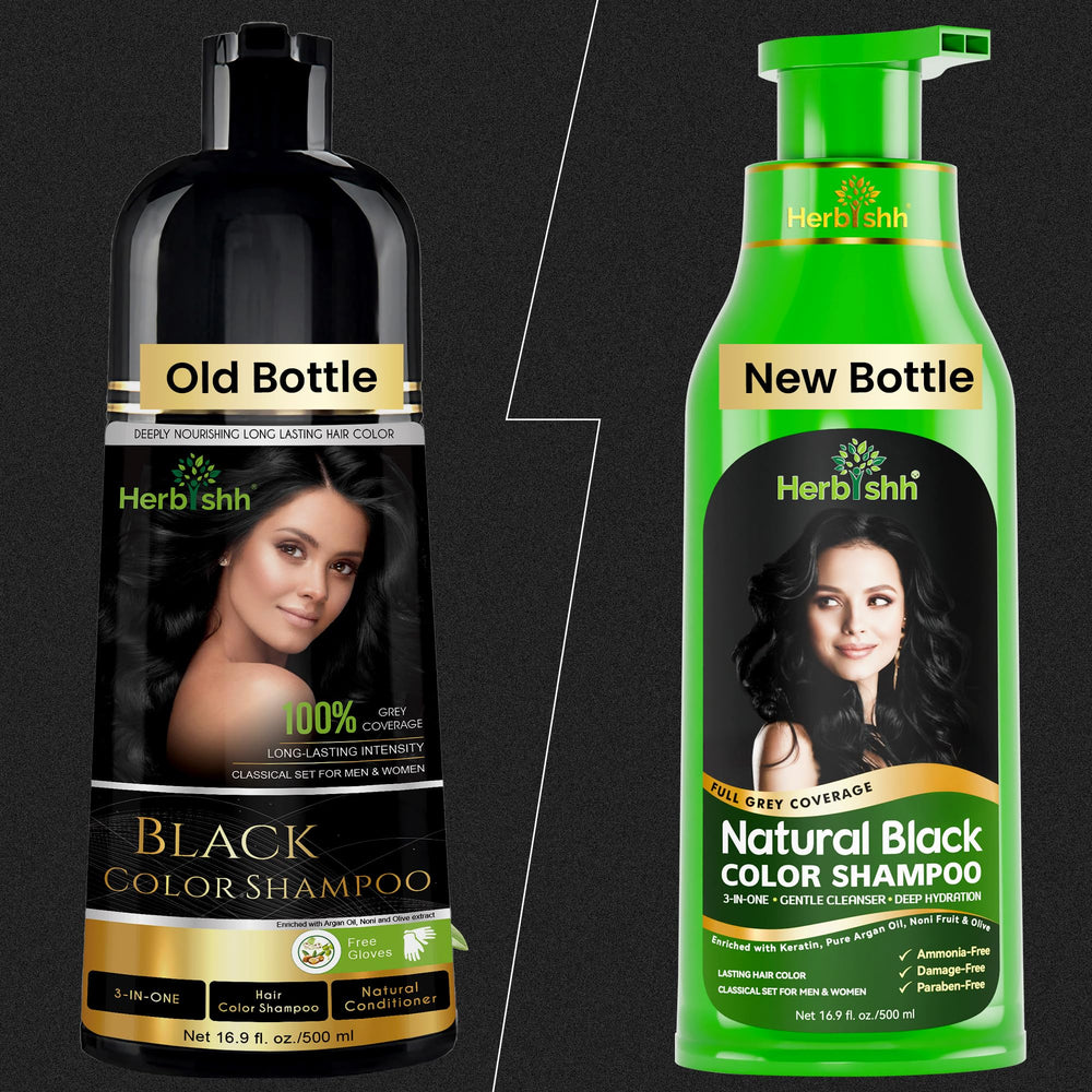 Herbishh Shampoing colorant cheveux gris, crème prête à l’application.