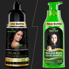 Herbishh Shampoing colorant cheveux gris, crème prête à l’application.