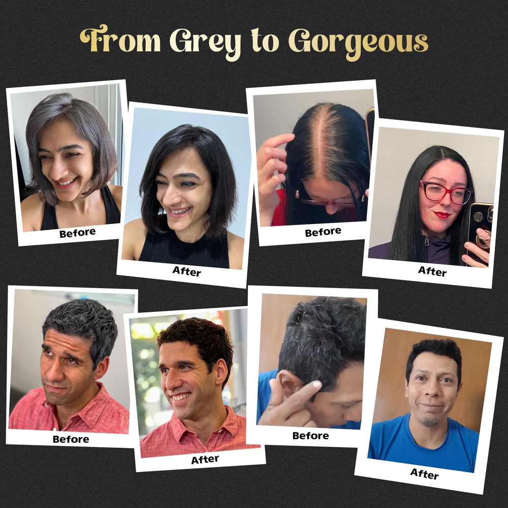 Herbishh Shampoing colorant cheveux gris, formule sans ammoniaque.