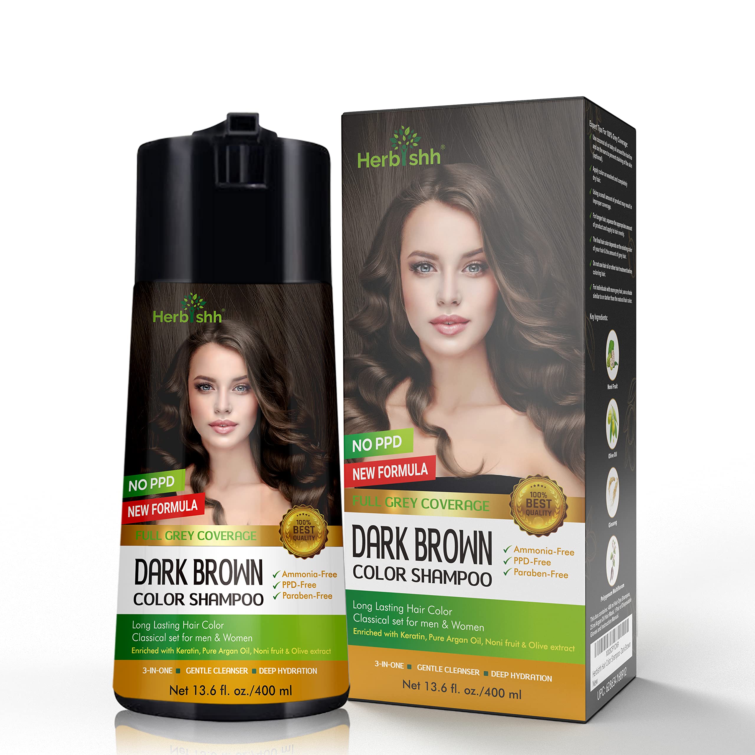 Texture crème colorante Herbishh pour une application douce et homogène.