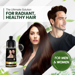 Herbishh shampoo coloration 3 en 1 applique et nourrit tout en colorant durablement.