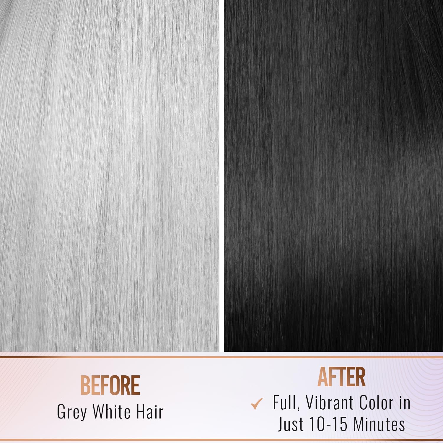 Teinte Brun Châtain Herbishh, rendu naturel et discret sur cheveux gris.
