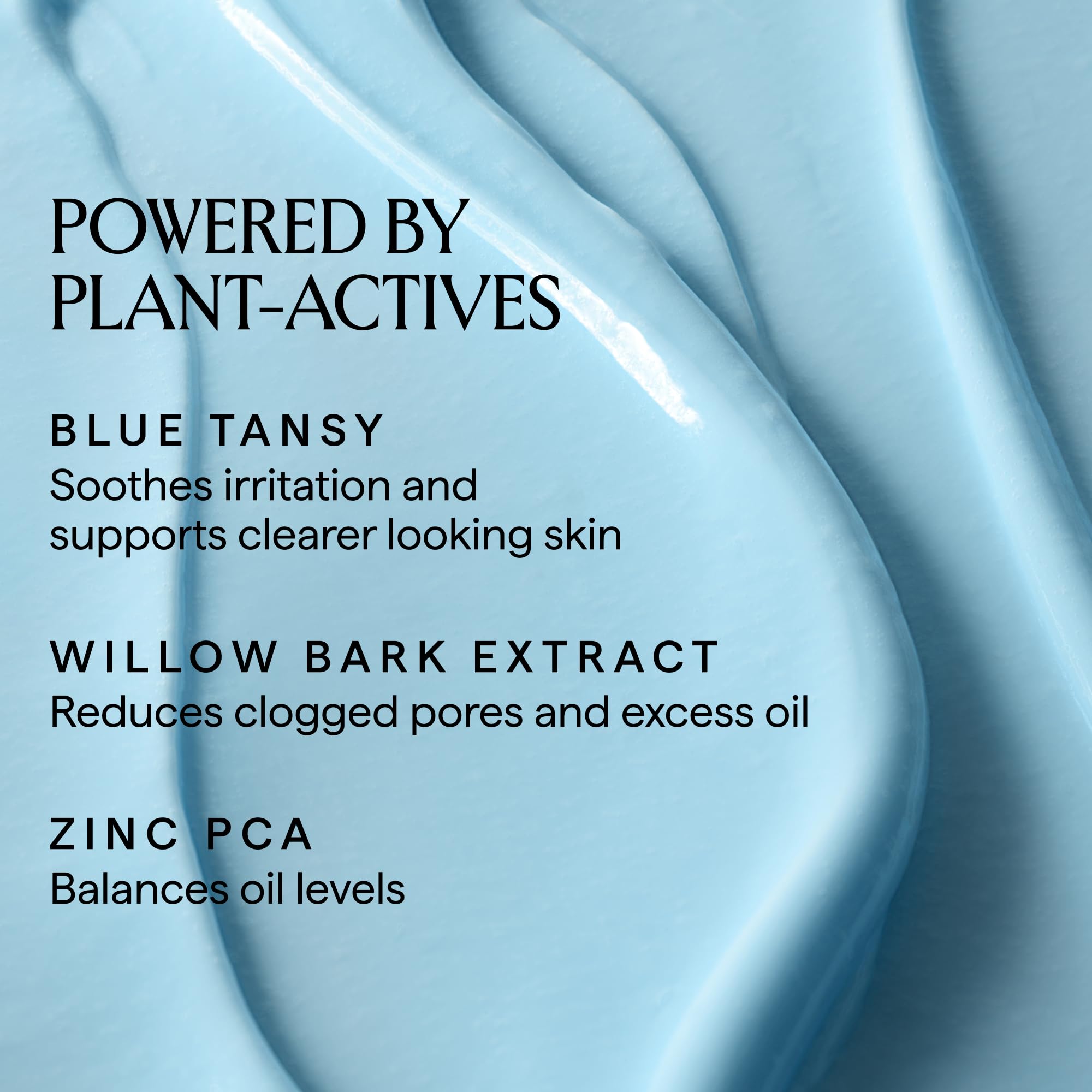 Texture légère de la Crème Clarté Aquarius, peau rafraîchie et satinée.