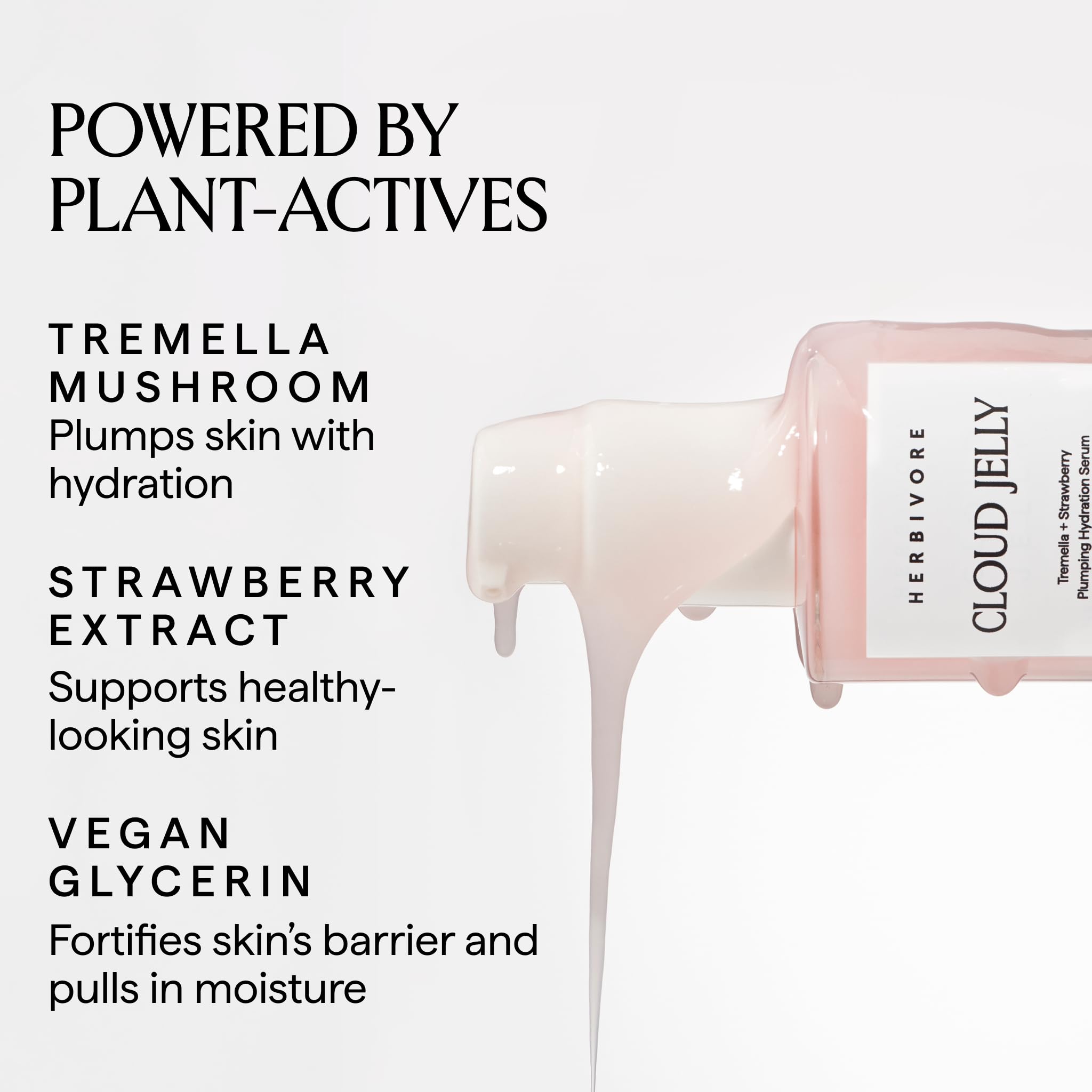 HERBIVORE Gelée Nuage — Texture légère prête à l’application rapide.